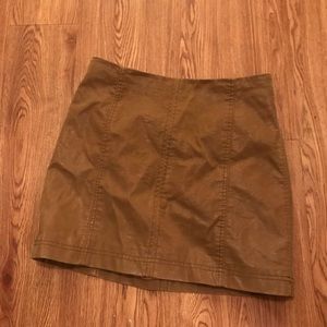 Free People faux leather skirt size 8